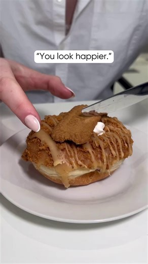 Warning: extreme cravings ahead.  The Biscoff donut at Donut King...