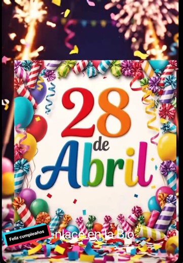 #felizcumpleaños #parati #fyp #fypシ゚viral #festivebyolga 28 de Abril Feliz cumpleaños 🎂
