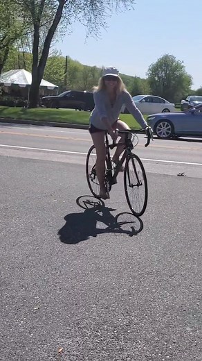 I like to ride my bicycle. #lifeisahighway #rideitallnightlong #youtubechannel #fun #fitnessover50 #rebafitness #over50 #funover50 #bikerchick