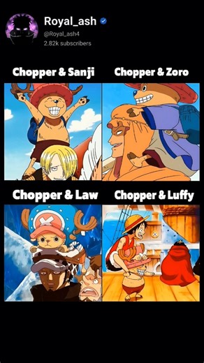 How Each Straw Hat Treats Chopper 😂💀 | One Piece #anime #onepiece #memes