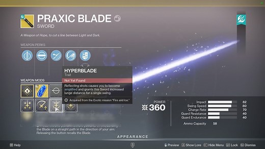 How to get the Hyperblade Catalyst for the Praxic Blade in Destiny 2: Renegades