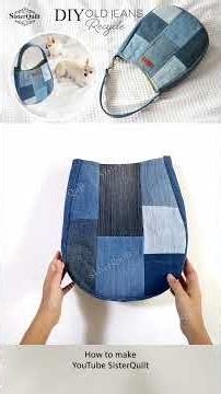 How to make recycled denim bag | sewing | easy | tutorial #bag #diy #handmade
