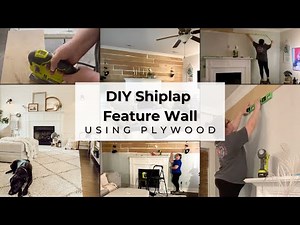 DIY Faux Shiplap Wall | Easy & Budget-Friendly Accent Wall Using Plywood