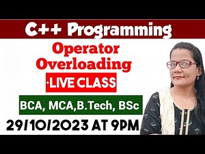 Operator Overloading in C++