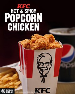 Guess who’s back? Back again in Hot & Spicy flavour. It’s the one and only iconic KFC Popcorn Chicken! Get it today from RM8.90 at a KFC outlet near you. | KFC