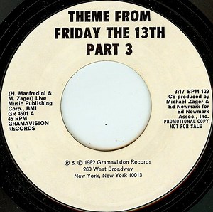 Hot Ice - Theme From Friday The 13th Part 3 / Rock Bottom