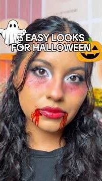 3 Easy Halloween Makeup Looks | Tutorial🎃