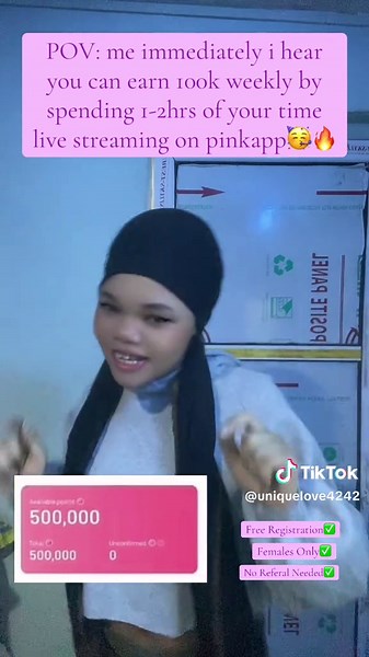 Earn 100k Weekly Streaming on PinkApp