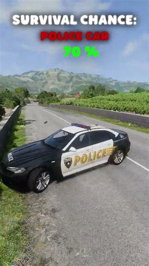 Chance of Survival with different vehicles in BeamNG #beamngdrive #beamng #crashtest