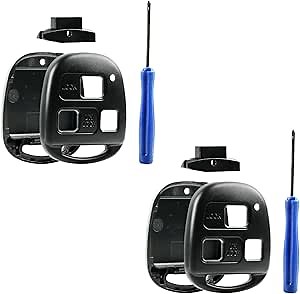 2 fits Case Shell Key Fob Keyless Entry Remote (Cutting Not Required)