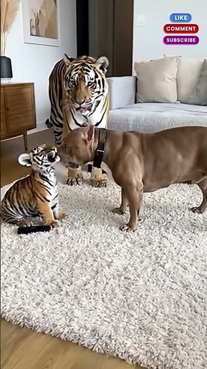 Dog Tries to Bully Tiger Cub—Until Mother Tiger Shows Up | PrimorisWild