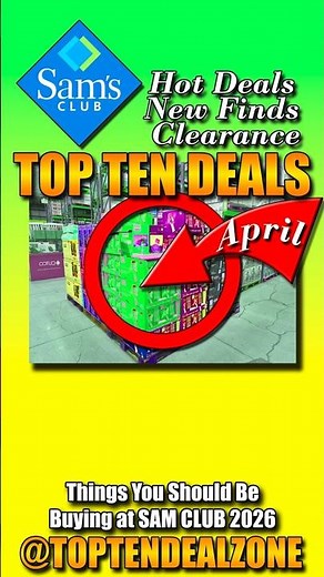 Top 10 Sam's Club Steals This April #DealsAlert #Shopping