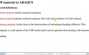 #21 ABAQUS Tutorial_ Defining Concrete Damage Plasticity Model + Failure and Ele