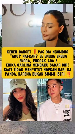 Neng Fadilah on Instagram: "Erika Carlina Blak-blakan: Gak Pernah Nuntut Nafkah dari DJ Panda!  #erikacarlina #djpanda #djbravy #babyandrew #artisviral #selebritis #fyp #trending"