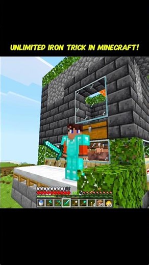 Unlimited Iron Trick in Minecraft! #minecraft