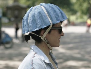 Dissolvable paper helmet is probably better than nothing