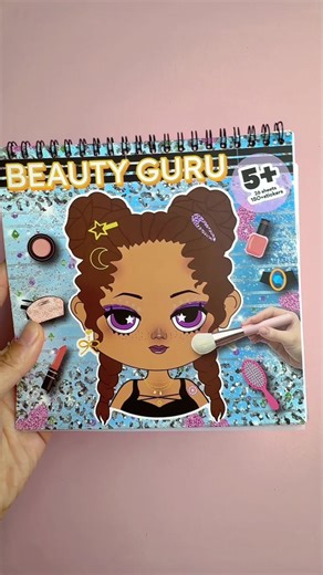 Beauty guru sticker &coloring book#art #fyppppppppppppppppppppp #adultcoloringbook #coloringtutorial #stickershop