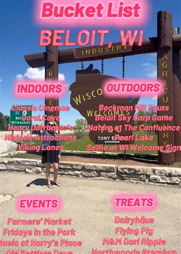 Are you searching for family-friendly activities in Beloit? Be sure to include these must-do experiences on your spring and summer bucket list. Don't forget to stop by the Wisconsin Welcome Center – Beloit to snap a group selfie with the WI Welcome Sign. Tag us at visitbeloit and use our hashtag #VisitBeloit. For more information, visit our website. #fyp #VisitBeloit #BeloitWI #WhereStoriesBegin #NTTW25 #TravelWI
