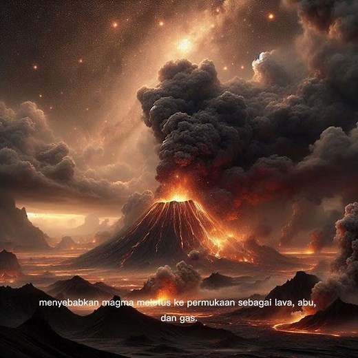 the process of a volcanic eruption