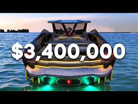 Lamborghini Yacht Tour | The Lamborghini Boat Interior & Details