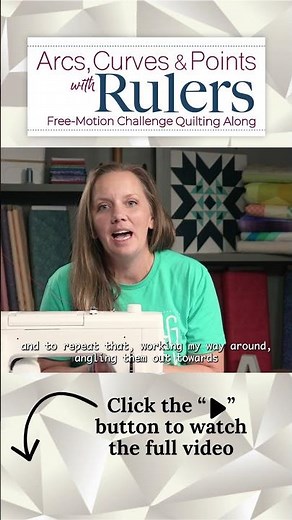 Spirograph Motif - Free Motion Machine Quilting #quilted #sewingtips