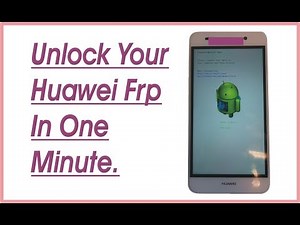 huawei Y6-scl u31 frp remove in just one minute