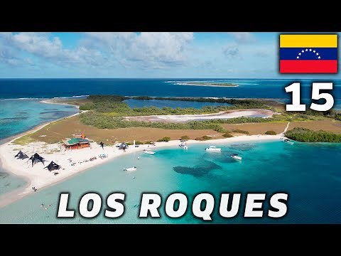 🏝LOS ROQUES🏝 The TOP 5 BEST BEACHES of this PARADISE in VENEZUELA (4k Drone)