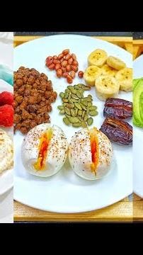 6 Different healthy & high protein breakfast ideas.