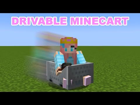 How To Make A Drivable Minecart: Minecraft Java 1.21+