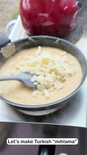 Traditional Turkish breakfast at camp #shorts #outdoorcooking #camping #travel