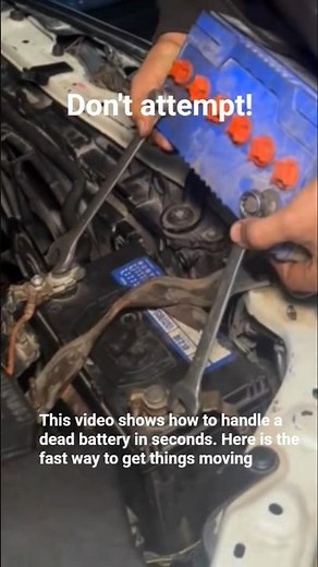 unconventional way to jump-start a battery,