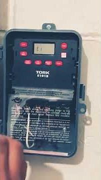 Programación de timer para luces exteriores