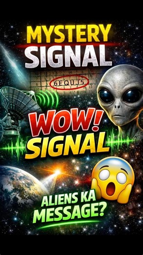 Ye signal aaj tak mystery hai 😳👽 #facts #mystery #space #aliens #wowSignal #unknown #sciencefacts