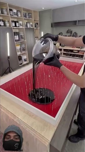 #diy Epoxy resin creates exquisite flooring embedding beauty into eternity#DesignCase sharing#