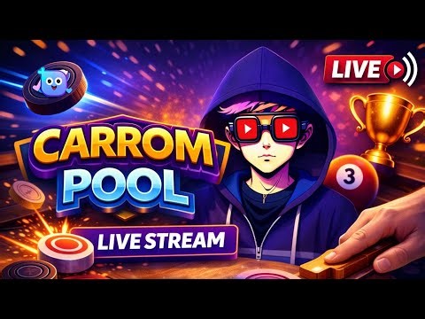Carrom Pool Live Stream 🔥 Pro Shots & Trick Shots Gameplay | Road to 10K Subs | L40G GAMER