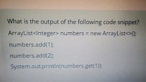 What is the output of the following code snippet?javaArrayLi... | Filo