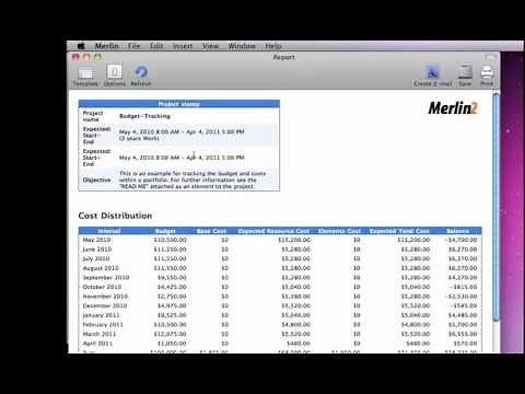 Merlin - Creating a new report