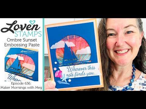 Ep 636: SUPER WOW Ombre Shimmery Paste Sunset Technique Tips, Stampin’ Up!® NEW Scenic Coast Suite