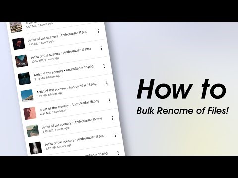 How to Rename all files at once on any Android!