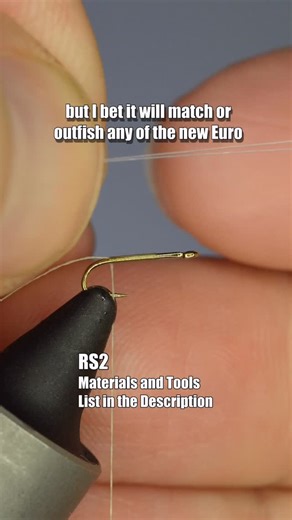 Adam Lafferty | Fly Tyer & Angler on Instagram: "The RS2 created by Rim Chung might be the best tiny fly ever created! While it is normally tied in sizes as small as 24 it’s actually not a super hard pattern to tie up so gram some materials and tie one up today."