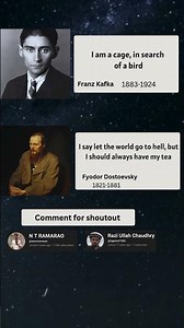 🕊️ Franz Kafka and Fyodor Dostoevsky about Life #franzkafka #fyodordostoyevsky #shorts