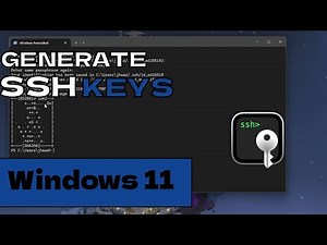 How to Generate SSH KEYS on Windows 11