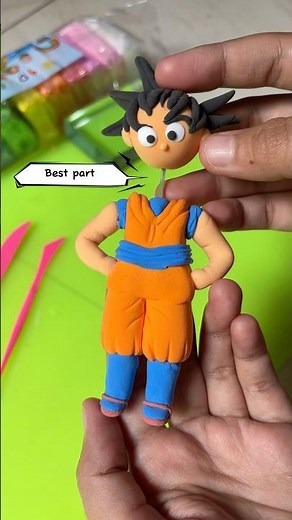 Making Goku with Clay | Dragon Ball Z Clay Art 🧡