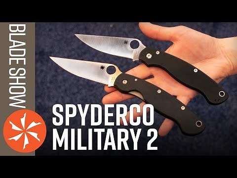 New Spyderco Military 2 debut at Blade Show 2022 - KnifeCenter.com