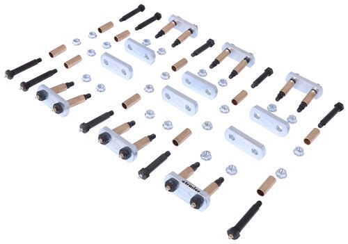 MORryde Suspension Upgrade Kit for Triple Axle Trailers w Correct Track - 2-1/4" Shackle Straps MORr