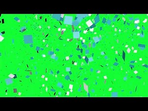 Papelitos cayendo Confetti Green Screen