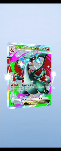 Full art shiny Mega Charizard X ex from a Mega Shine booster pack | Pokemon TCGP