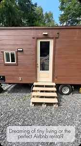 Tiny Home, Big Dreams! 💛🏡 This turnkey tiny home cabin has been our cozy sanctuary for 8 months, and now it’s ready for someone new to love! 🌿✨ 📍 Located in Banner Elk, NC – but don’t worry, it can be moved anywhere! #TinyHomeForSale #DreamOnWheels #TinyLiving #MinimalistLifestyle #HomeSweetTinyHome | Tiny House Inspiration