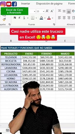 Excel Más fácil imposible! Sígueme para más contenido 👇 https://www.facebook.com/ExceldeCeroaAvanzado . . @exceldeceroaavanzado @exceldeceroaavanzado @exceldeceroaavanzado . . #exceldeceroaavanzado #exceltrucosrapidos #tutorialdeexcel #tutorial #herramientadeoficina #excel #cursoexcelonline #excelcurso #exceltrucos #hojadecalculo #informatica #productividad #ofimatica #hojasdecalculo #formulaexcel #negocios #trabajoenequipo #tipsexcel #universidad #universidades #estudiantes #estudiantesunivers