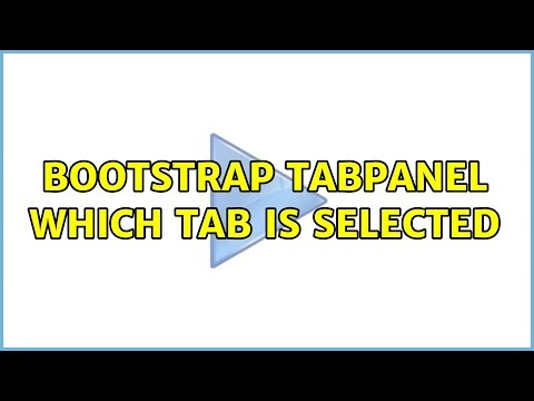 Bootstrap tabpanel which tab is selected